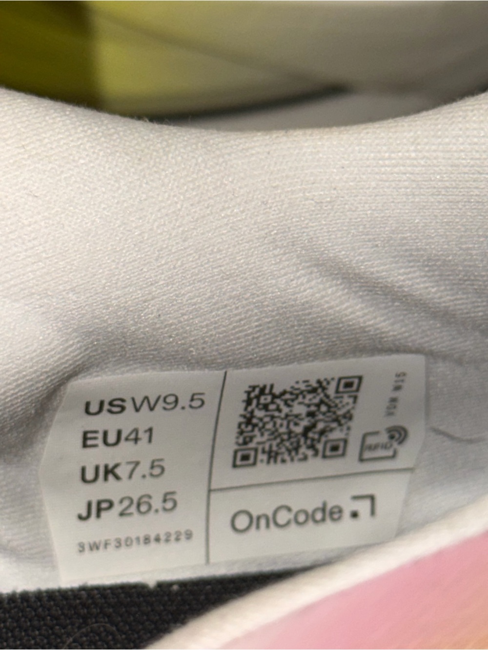 On Running Women's Running Shoes - White with Pink Accents - Picture 6 of 6
